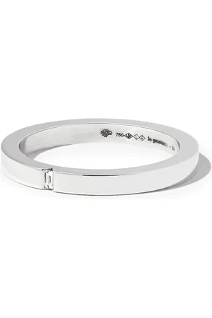 Le Gramme 2mm ring i 18 karat hvidguld med rubin