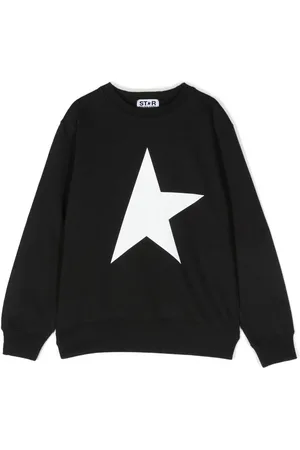Golden Goose Sweatshirt med lange ærmer og stjernetryk