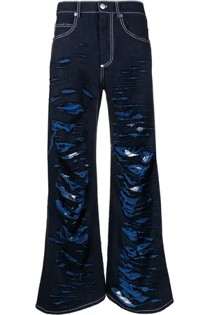 Marni Jeans med lige ben og slitageeffekt