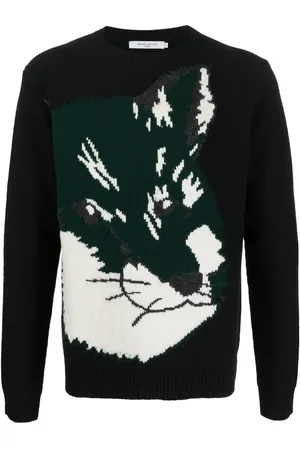 Maison Kitsuné Fox Head-trøje