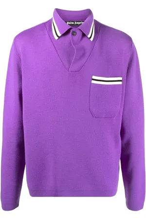 Palm Angels Polo med stribet kant