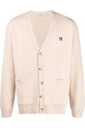 Maison Kitsuné Cardigan med rævehoved-mærke