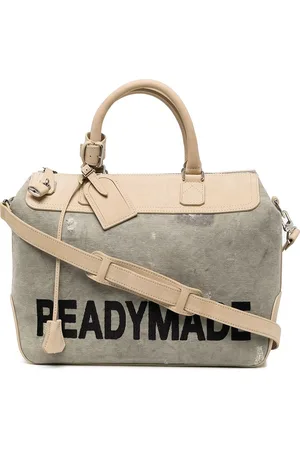 READYMADE Tote med logotryk og paneler