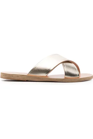 Ancient Greek Sandals Thais sandaler med metallisk effekt