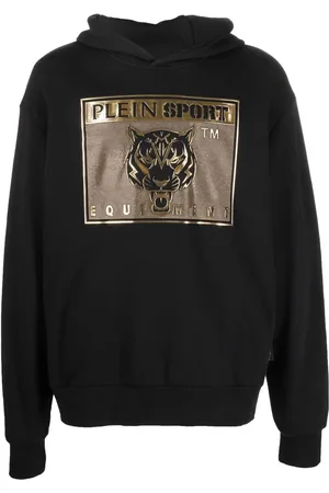 Philipp Plein Hættetrøje med tigerhoved og logotryk