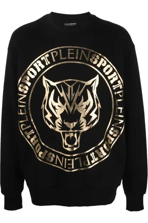 Philipp Plein Sweatshirt med tigerhoved-logotryk