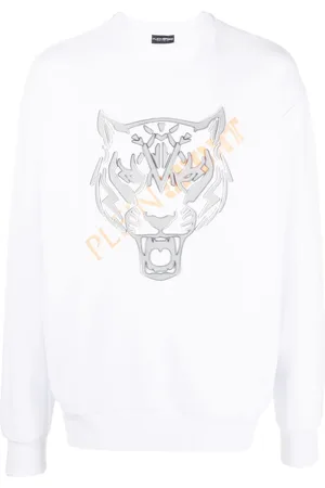 Philipp Plein Langærmet sweatshirt med tigerhoved