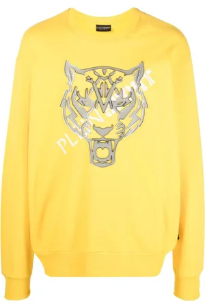 Philipp Plein Langærmet sweatshirt med tigerhoved