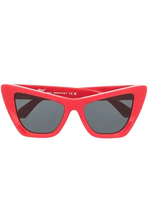 OFF-WHITE Cat-eye-solbriller med pile-motiv