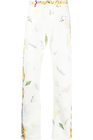 Casablanca Jeans med grafisk tryk og lige ben