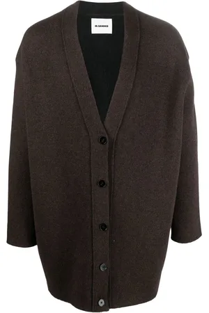 Jil Sander Oversize cardigan med V-hals