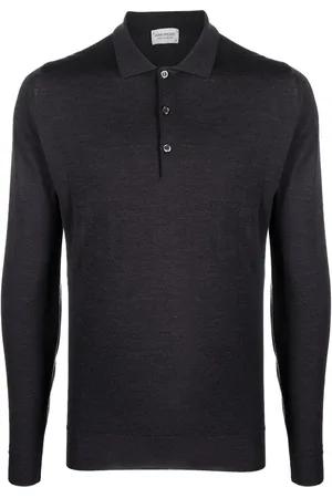 JOHN SMEDLEY Langærmet polo med knapper
