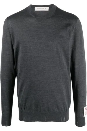 Golden Goose Ribstrikket sweatshirt med rund hals