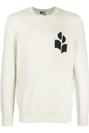Isabel Marant Evans sweater med logo-intarsia