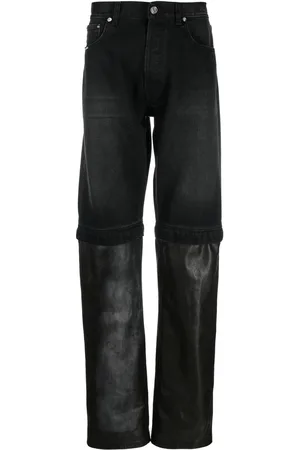 VTMNTS Jeans med lige ben og bleget panel
