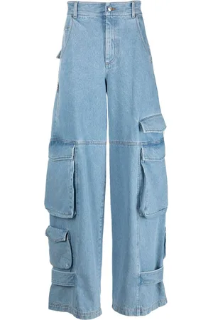 GCDS Jeans med brede ben og cargo-lomme