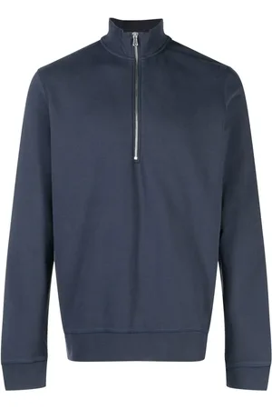 Sunspel Sweatshirt med kort lynlås