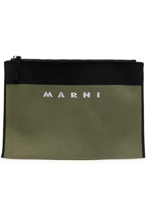 Marni Clutch i jacquard med logo