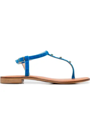 Madison.Maison Udsmykkede sandaler i læder med tårem