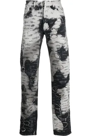 Givenchy Tofarvede jeans med slitageeffekt