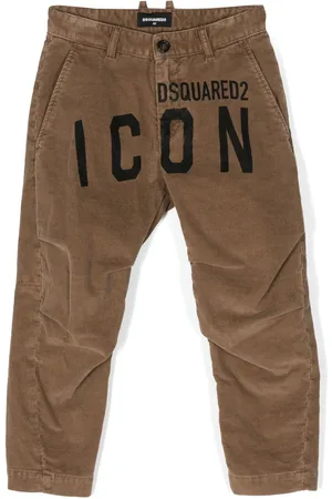 Dsquared2 Fløjlsbukser med Icon-logotryk