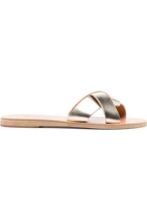 Ancient Greek Sandals Metalliske Crosta sandaler