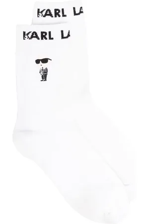 Karl Lagerfeld Ikon ankelstrømper i intarsiastrik (pakke med 3)