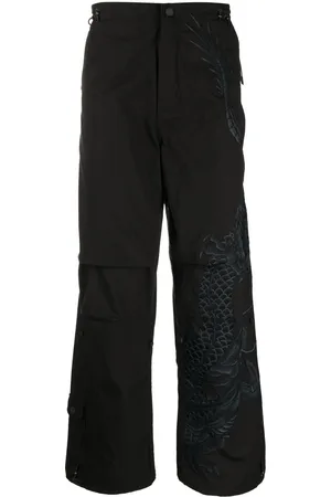 Maharishi Mænd Bukser - Dragon-print straight trousers