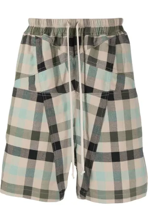 Rick Owens Skotskternede Penta Bermuda-shorts
