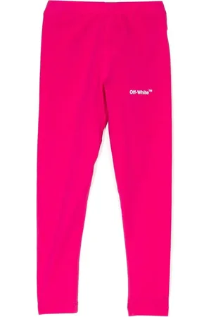 OFF-WHITE Diag-stribede leggings med mellemhøj talje