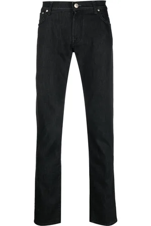 corneliani Jeans med smal pasform og fem lommer