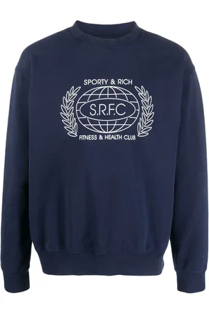 Sporty & Rich Bomulds-sweatshirt med SRFC-tryk