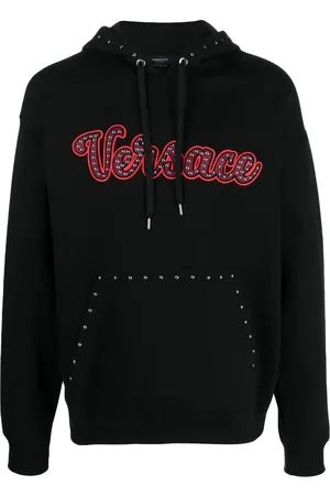 VERSACE Hættetrøje med nitter og logo