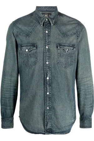 Ralph Lauren Mørkvasket denimskjorte
