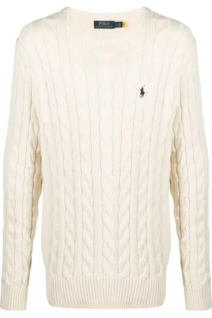 Ralph Lauren Kabelstrikket bomuldstrøje