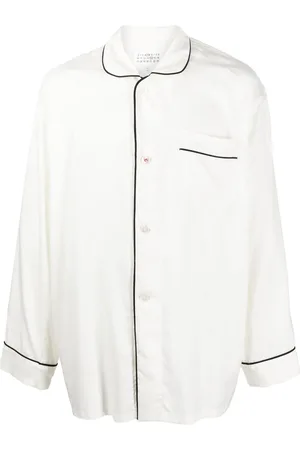 Maison Margiela Skjorte med kantningsdetalje