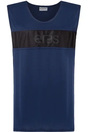 AMIR SLAMA X Erasmo tank-T-shirt med logo