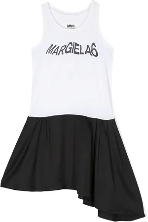 Maison Margiela Asymmetrisk kjole med logotryk