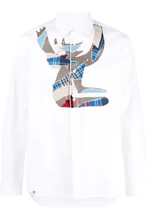 Charles Jeffrey Loverboy Skjorte med patchwork detalje