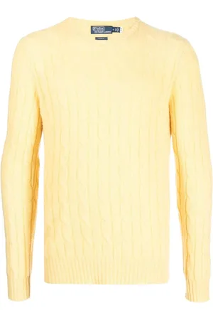 Ralph Lauren Kabelstrikket trøje med rund hals
