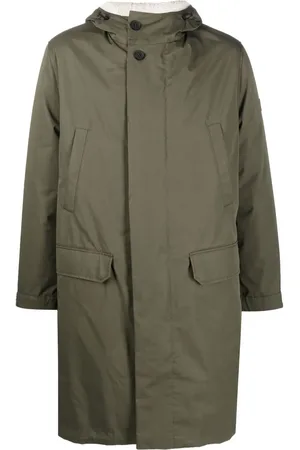YVES SALOMON Parka med hætte og lammeskindsfor