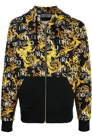 VERSACE Hættetrøje med baroktryk og lynlås