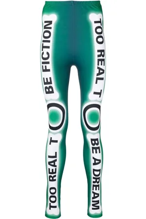 WALTER VAN BEIRENDONCK Skeleton cykel-leggings med grafisk tryk