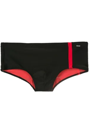 AMIR SLAMA Tofarvede badeshorts med striber