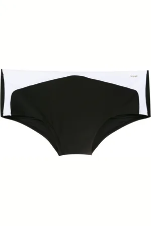 AMIR SLAMA Tofarvede badeshorts med logo