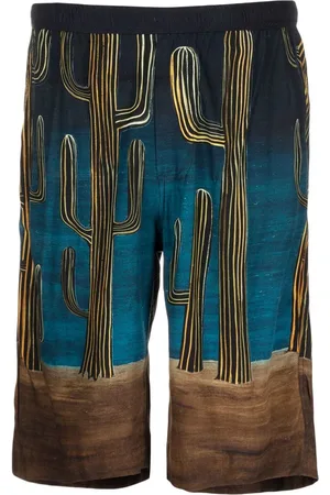 Endless Joy Bermuda-shorts med kaktus-tryk