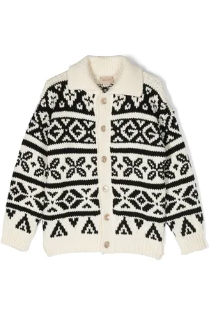 Gucci Jacquard-cardigan i uld med mønster