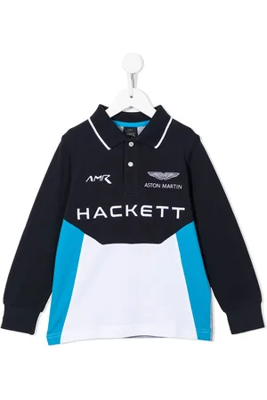Hackett Polo med colourblocking og logotryk
