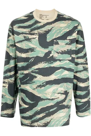 Maharishi Mænd Langærmede - Adstract-print long-sleeve T-shirt