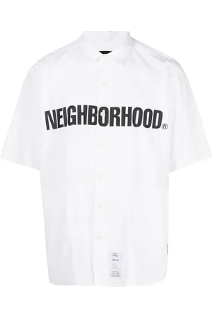 NEIGHBORHOOD Kortærmet skjorte med logotryk